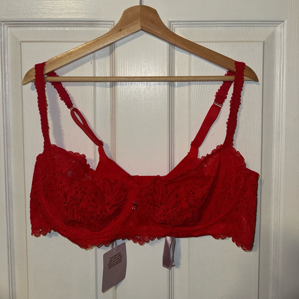 SAVAGE X RED LACED BRA